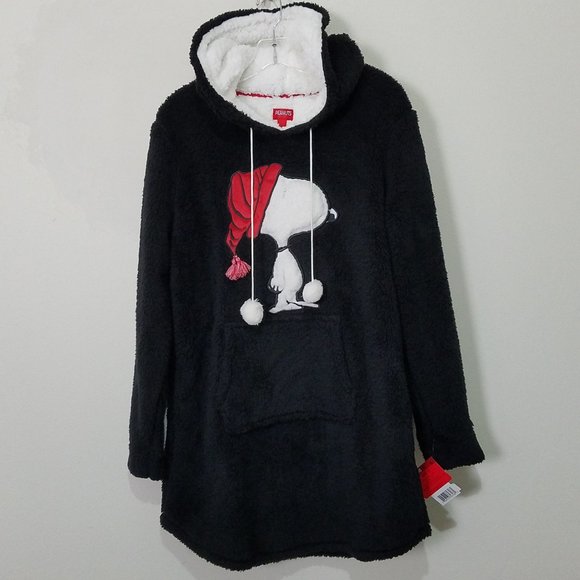 Peanuts Other - Peanuts Snoopy Black Sleeping Shirt Hoodie Size S
